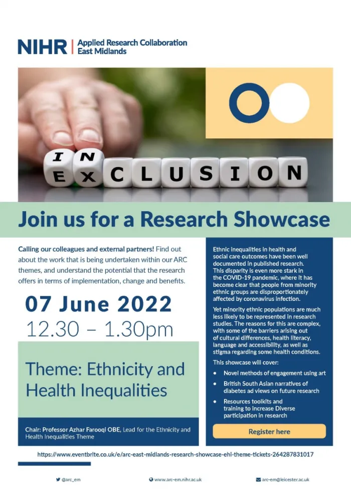 ARC Research Showcase_Ethnicity and Health Inequalities Theme