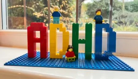 ADHD sign made with lego